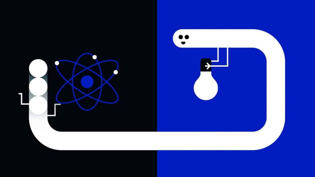 Ilustração de tunelamento quântico e quantização de energia, ideia vencedora do Prêmio Nobel de Física de 2025