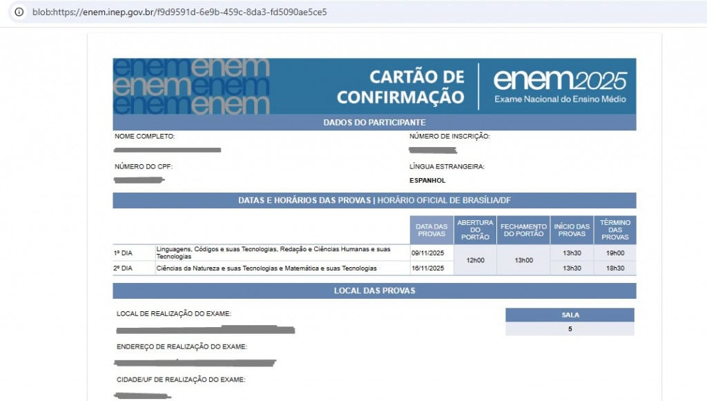 Como conferir o local de prova do ENEM 2025 - Olhar Digital