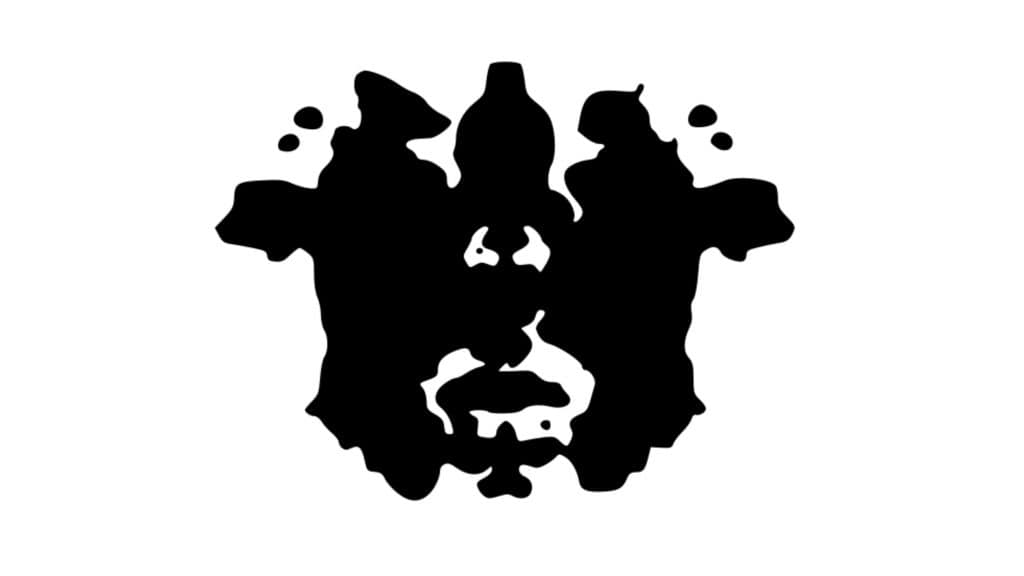 Imagem de um teste de Rorschach