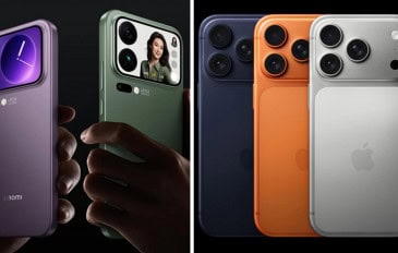 Celulares Xiaomi e iPhone