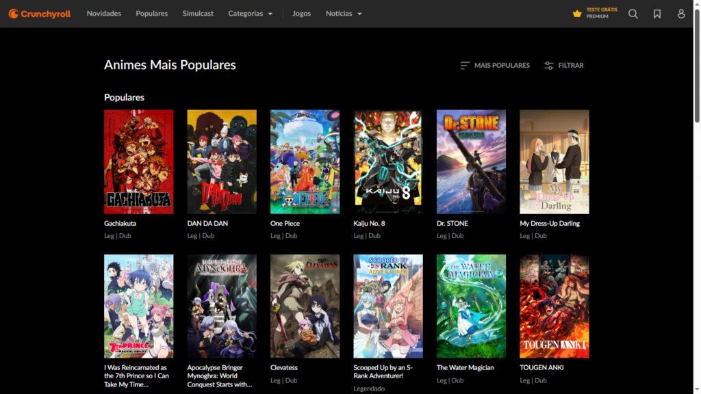 Print do Crunchyroll
