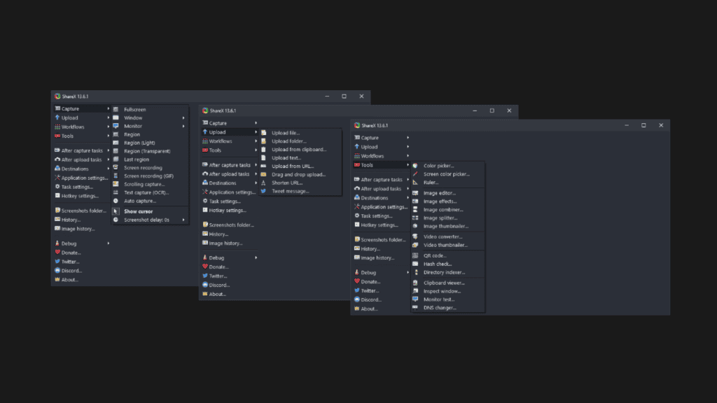 interface ShareX