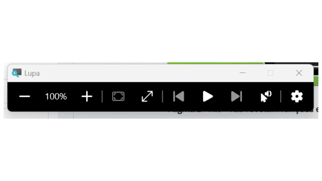 aumente ou diminua a tela pela função Windows + +, ou + -