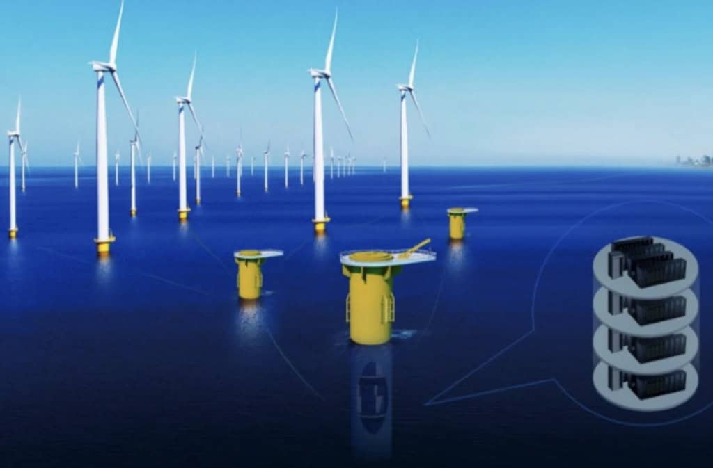 data center subaquático movido a energia eólica