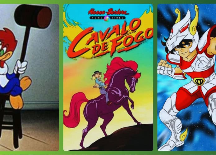 Pica Pau, cavalo de fogo e seiya dos cavaleiros do zodiaco