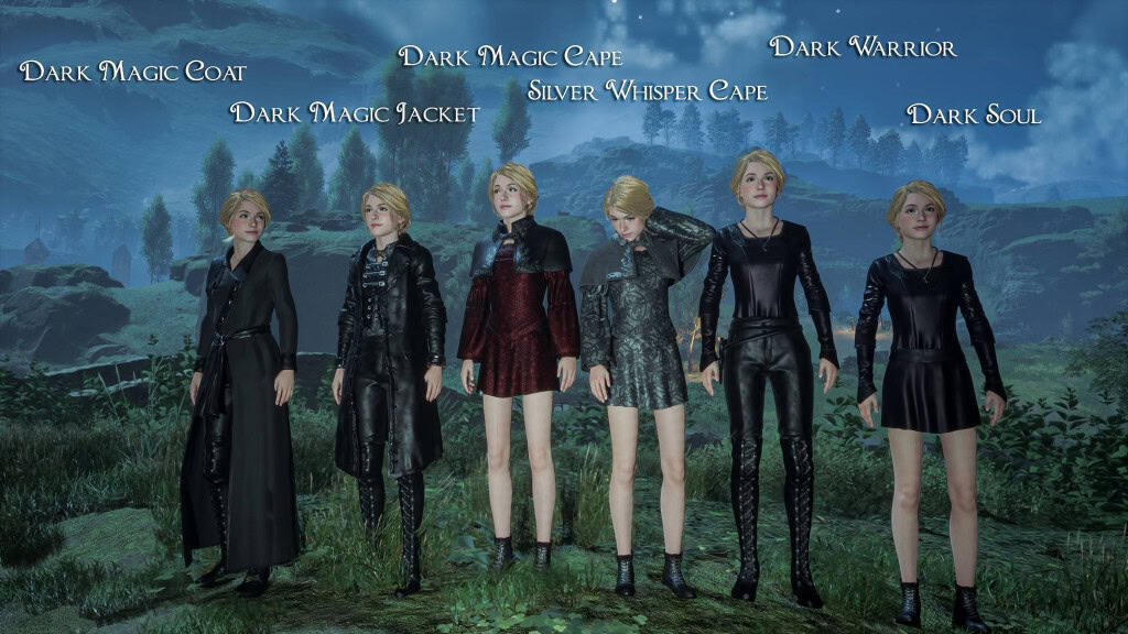 Dark Magic Outfits. Imagem: Reprodução