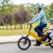 Bicicleta elétrica da bike43 poderá levar até duas crianças em sua traseira (Imagem: Bike43/Reprodução)