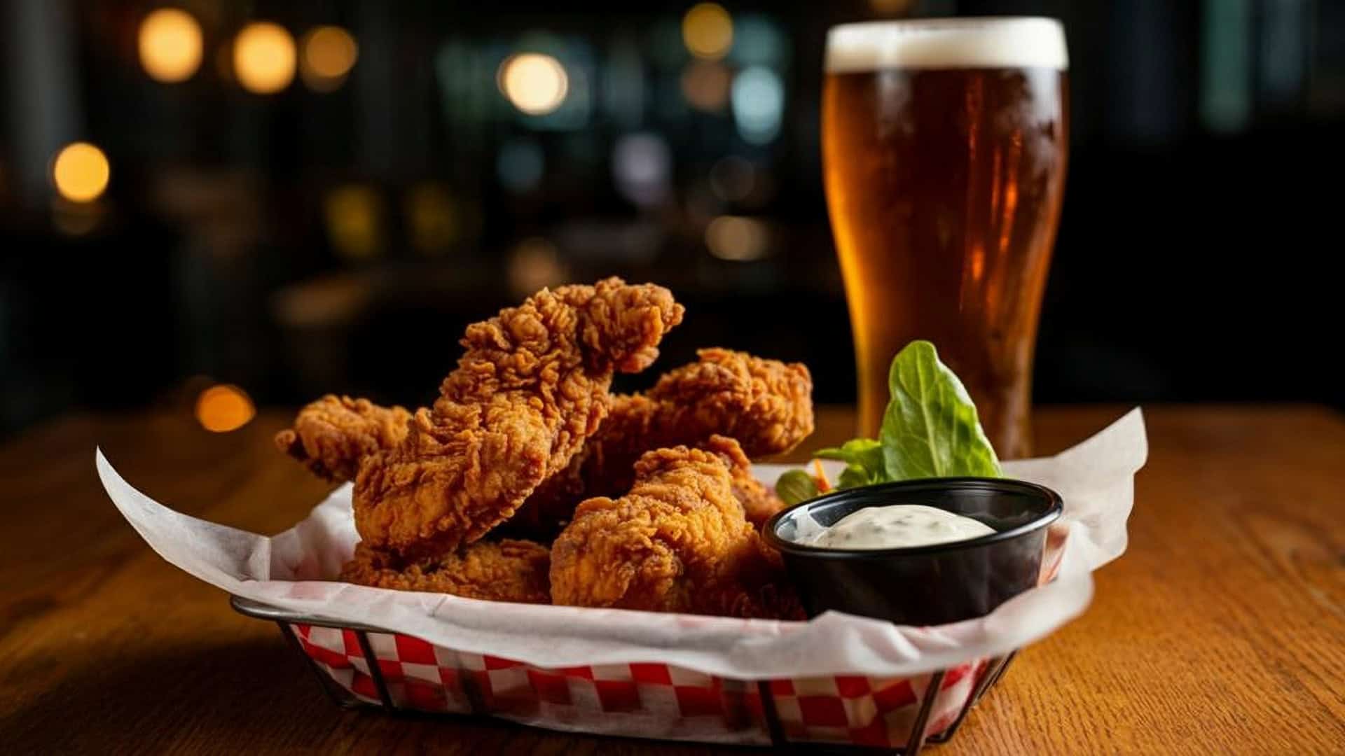 frango frito cerveja happy hour