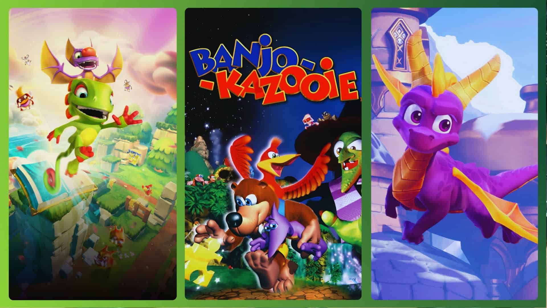 Games collectathon: Yooka-Replaylee, Banjo-Kazooie e Spyro