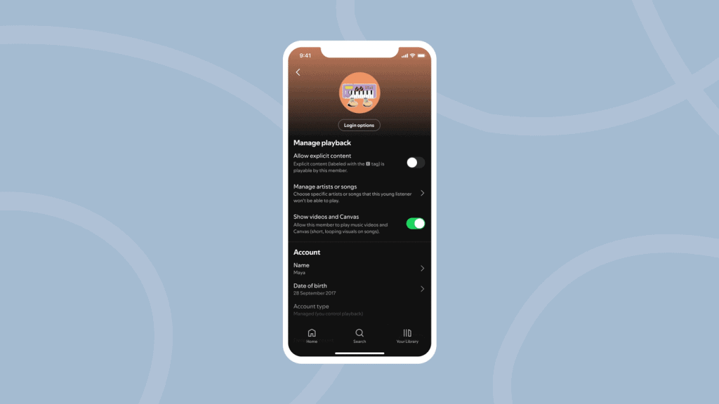 Spotify amplia globalmente recurso testado no Brasil O Spotify anunciou a expansão global das Contas Gerenciadas, uma função voltada a famílias que permite aos pais supervisionar e personalizar o que seus filhos menores de 13 anos ouvem na plataforma. Spotify amplia globalmente recurso testado no Brasil