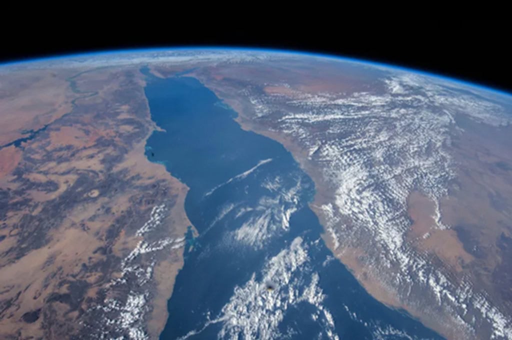 Mar Vermelho visto do espaço