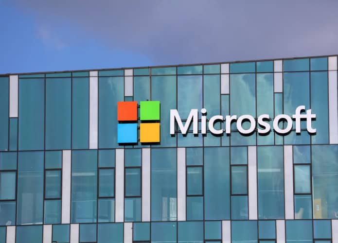 Fachada da Microsoft