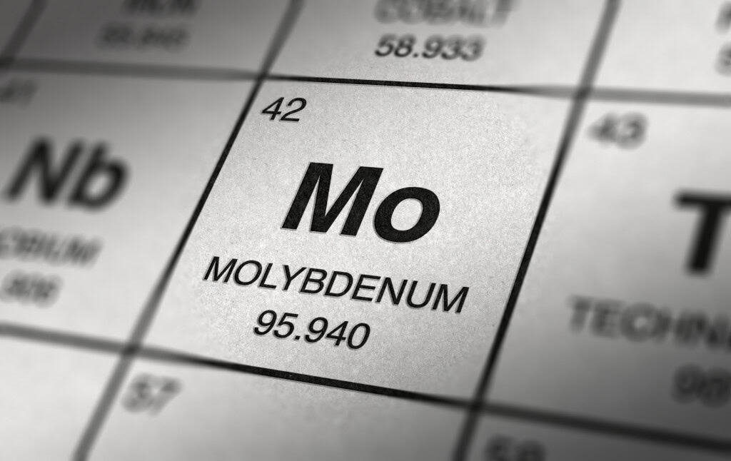 Molibdênio na tabela periódica