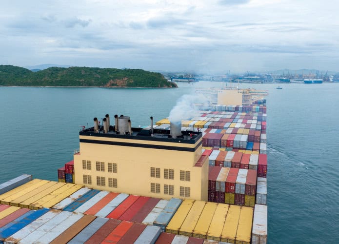 navio emissao
