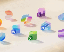 Novos ícones da Microsoft