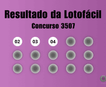Resultado Lotofácil concurso 3507