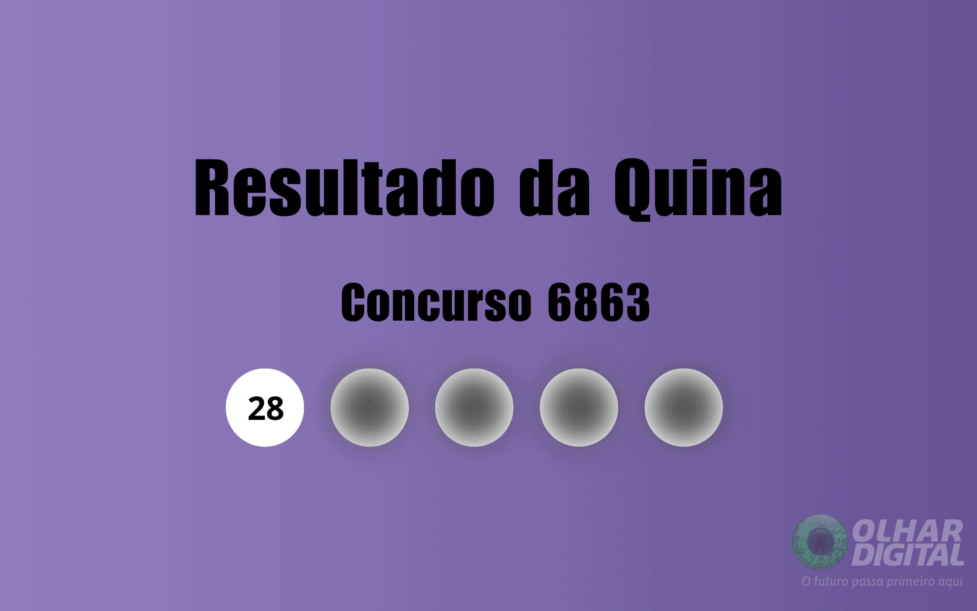 Resultado da Quina de hoje: veja números e ganhadores do concurso 6863 (segunda, 27/10)