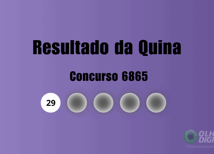 Resultado da Quina concurso 6865