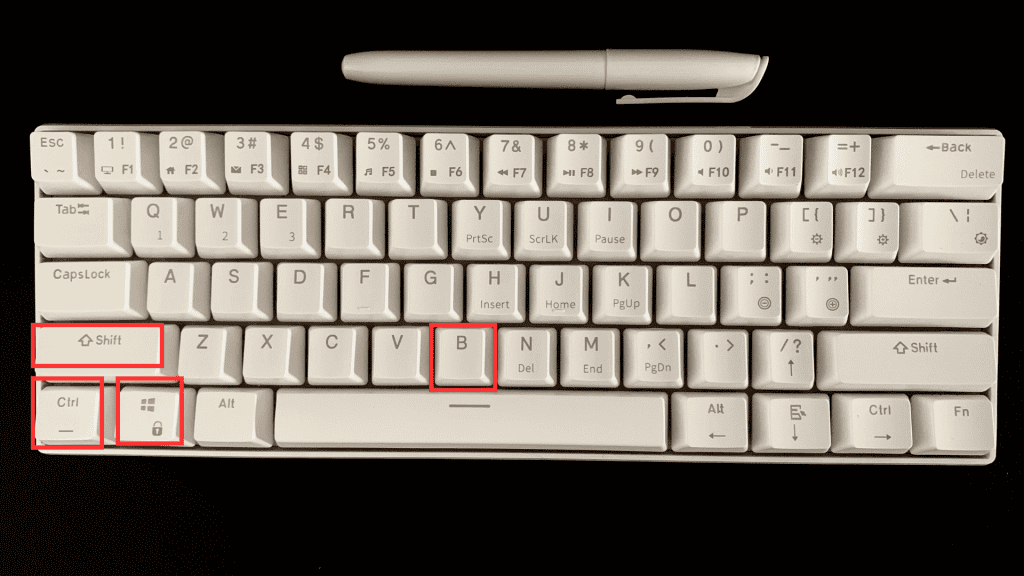 teclado pc atalho