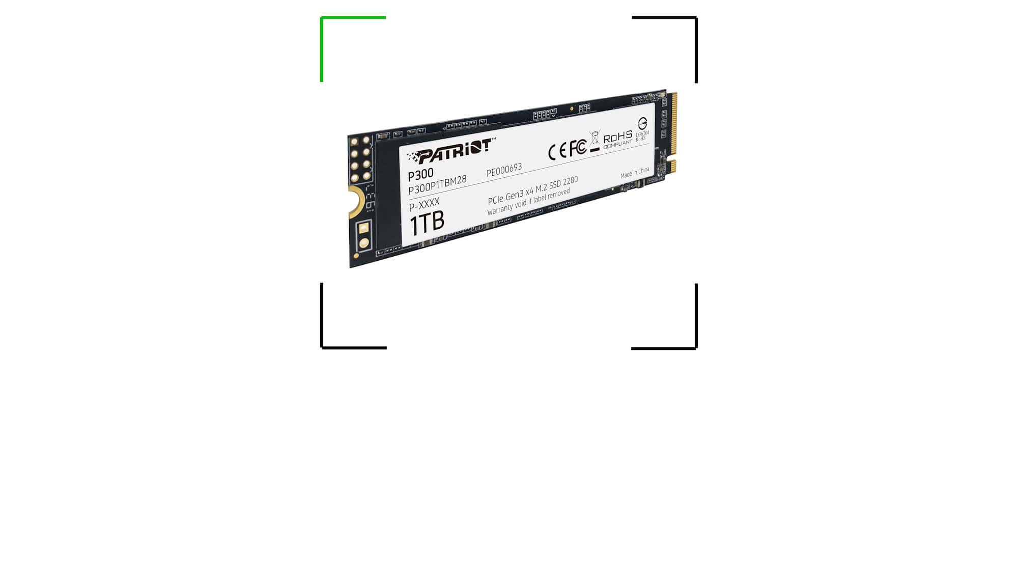 Mais espaço e velocidade: SSD Patriot P300 NVMe M.2 de 1 TB em