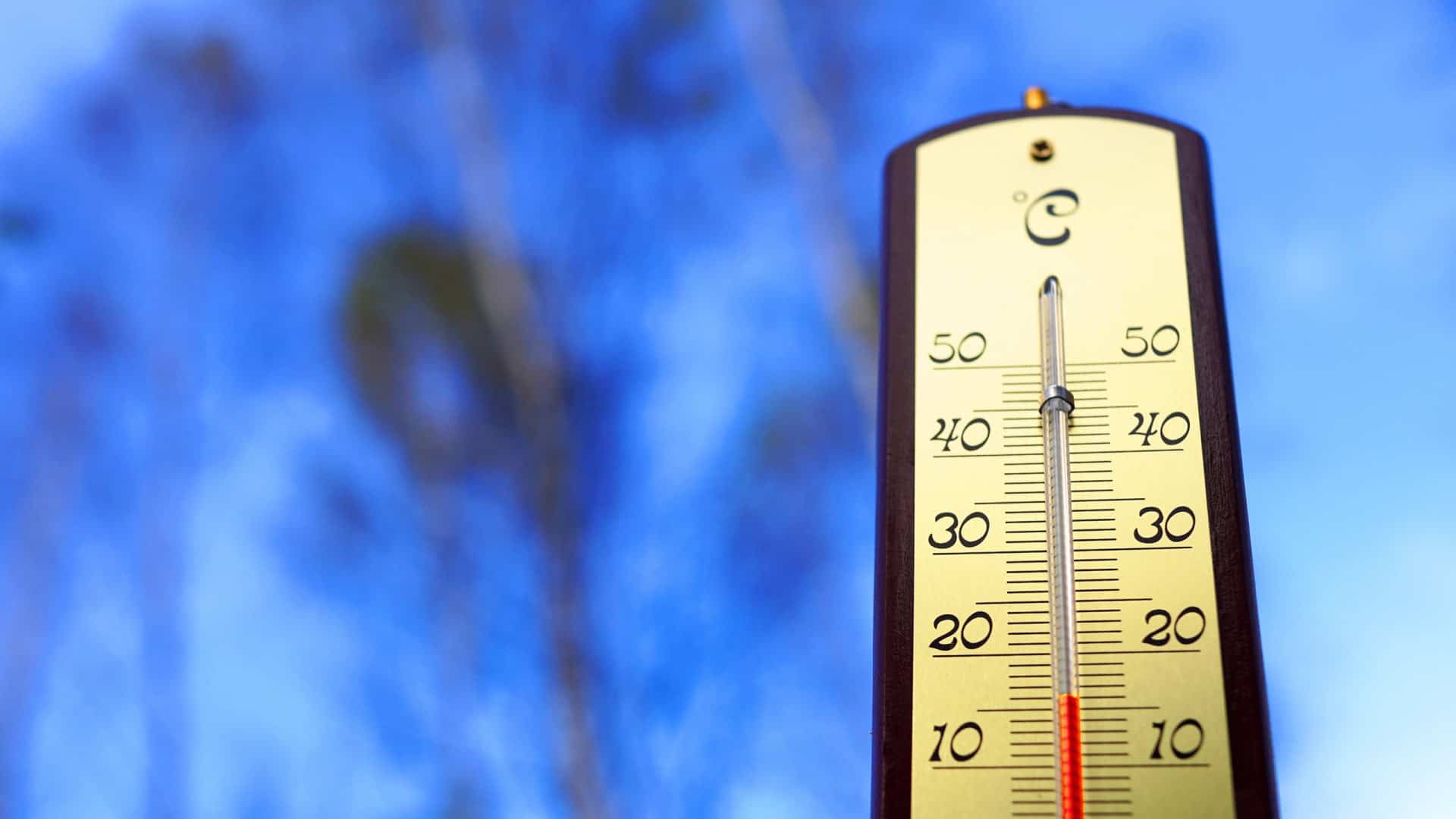 Termômetro marcando temperatura baixa