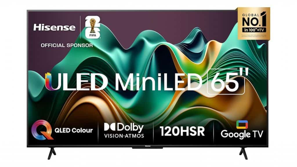 De 32 a 65 polegadas: confira ofertas de TVs para todos os bolsos Encontrar a TV ideal ficou mais fácil com as ofertas do dia com modelos de todos os tamanhos — das compactas de 32 polegadas até as gigantes 4K e OLED de última geração. Hisense Smart TV 65" UHD 4K Mini LED 65U6N