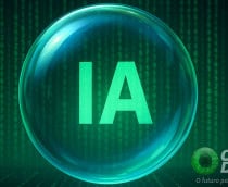 Ilustração de bolha de inteligência artificial (IA)