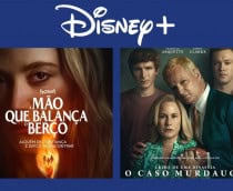Montagem com pôsteres do filme A Mão que Balança o Berço e da série Crime de uma Dinastia: o Caso Murdaugh, que estreiam no Disney+ entre 17 e 23 de novembro de 2025
