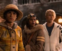 Iñaki Godoy como Monkey D. Luffy, Jacob Romero como Usopp, Taz Skylar como Sanji no live action de One Piece na Netflix