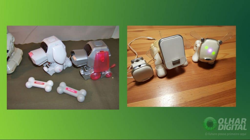 Cachorros robôs (Poo-Chi e iDog)