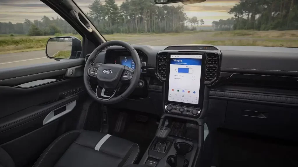 Parte interna de uma Ranger elétrica