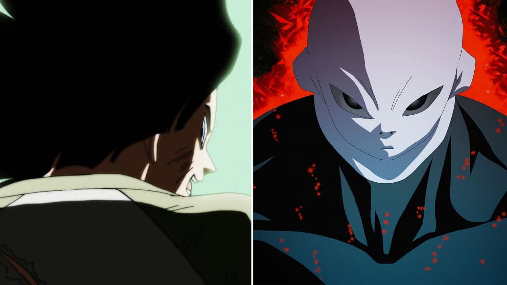 Androide 17 enfrenta Jiren em uma batalha decisiva no Torneio do Poder, em Dragon Ball