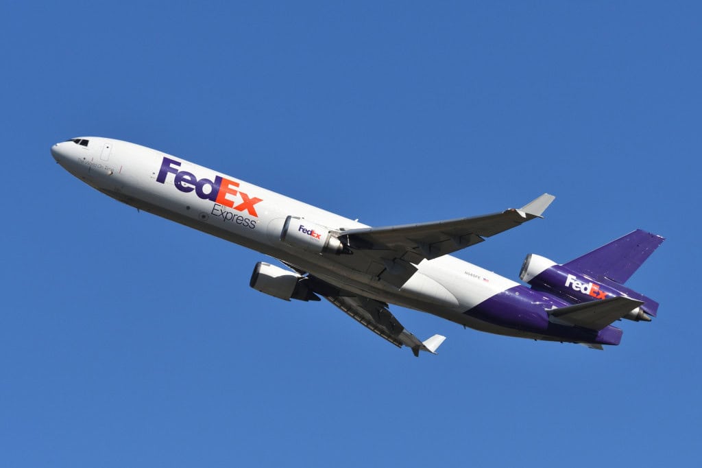 Avião modelo McDonnell Douglas MD-11 da FedEX
