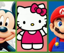 Franquias multimídia: Mickey Mouse, Hello Kitty e Super Mario