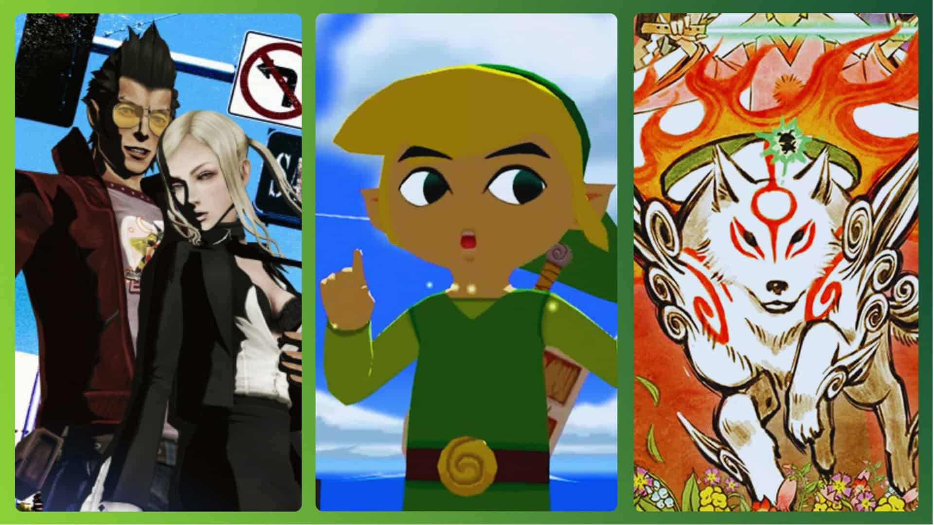 No More Heroes, Wind Waker e Okami