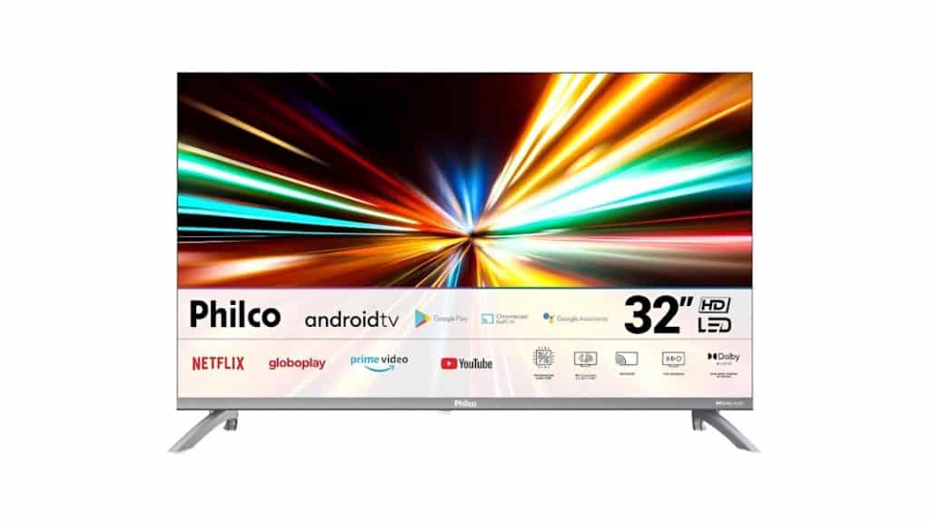 Smart TV 32” Philco Android TV LED HDR10