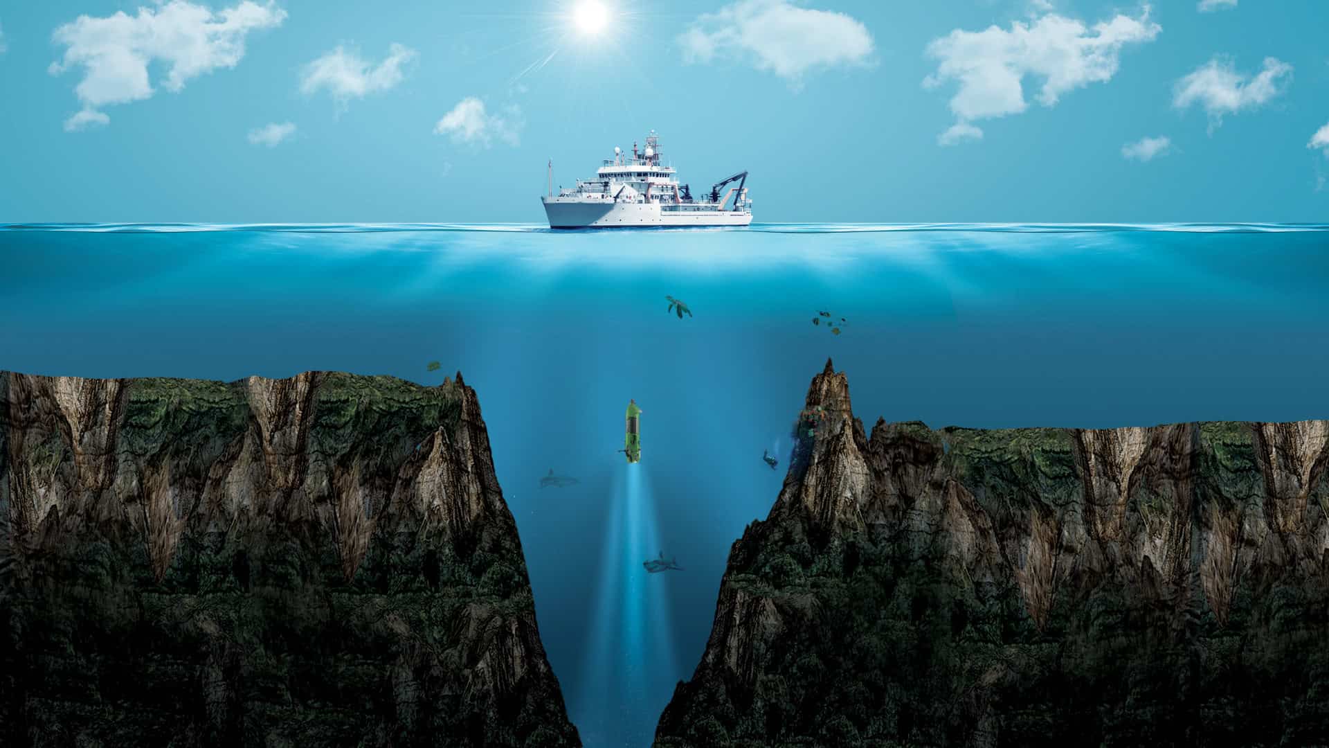 Representação do antearco das Marianas