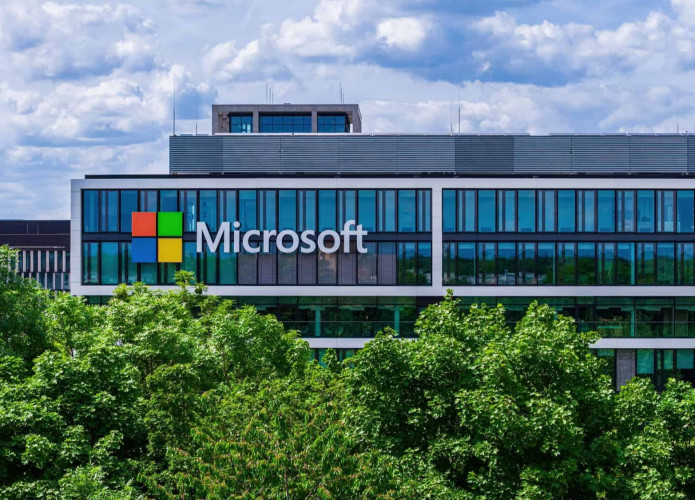 Fachada de prédio da Microsoft