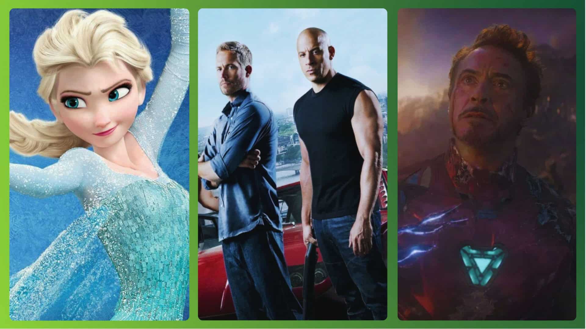 Frozen, Velozes e Furiosos 7 e Vingadores: ULtimato