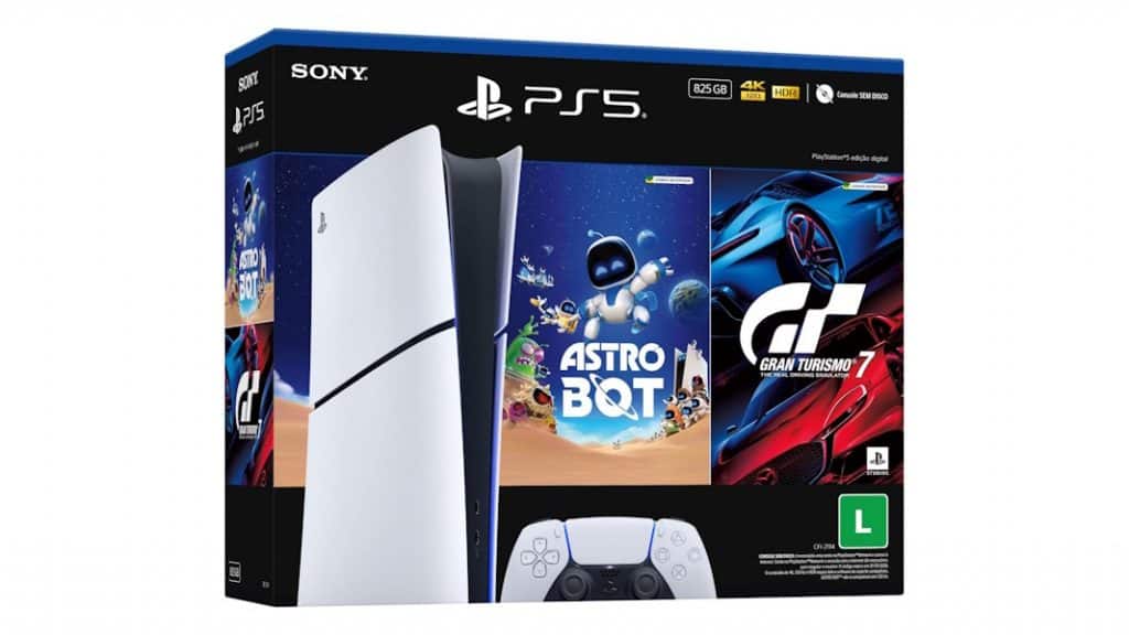 Menor preço do ano: PlayStation 5 com 2 jogos por menos de R$ 3.000 Os consoles de nova geração seguem como alguns dos itens mais disputados da Black Friday, e não por acaso. Eles combinam visual caprichado nos jogos, carregamentos rápidos e recursos que deixam cada partida mais envolvente. PlayStation 5 Slim Edição Digital + Astro Bot e Gran Turismo 7