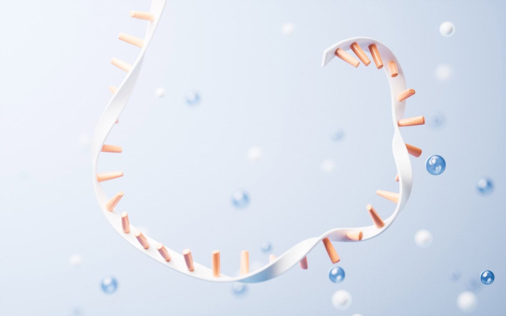 Conceito ilustrado de RNA