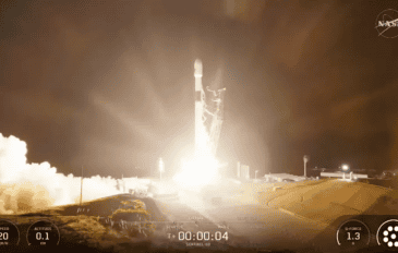 SpaceX atinge marco de 500 voos orbitais com lançamento do Sentinel-6B (Imagem: Nasa TV)