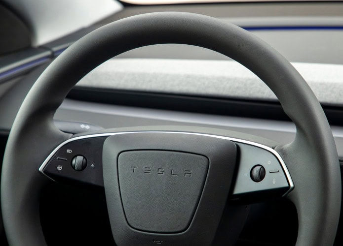 Volante de um Tesla