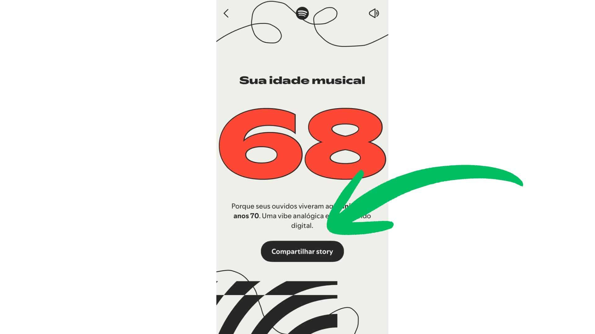 Imagem de idade musical ano 68 do Spotify