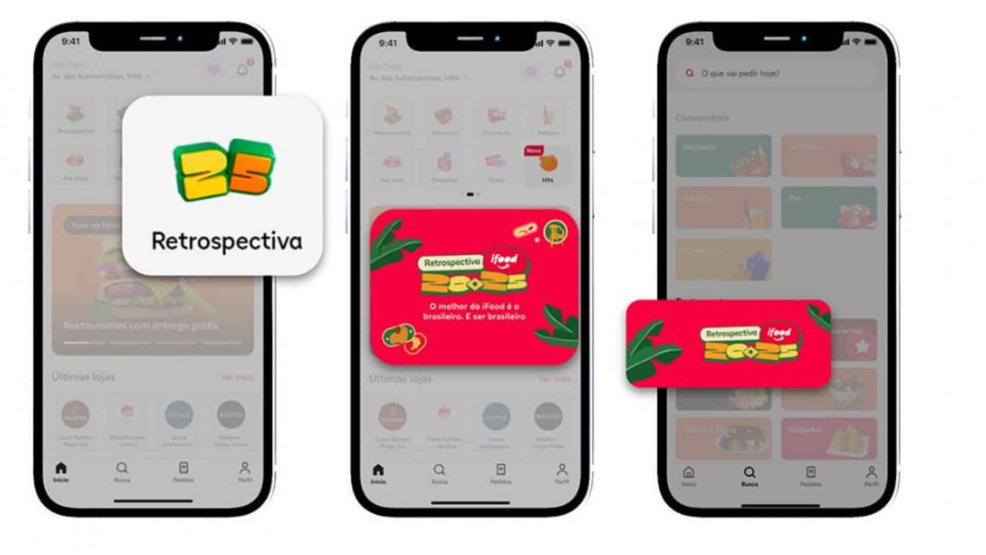 Banners de retrospectiva no Ifood