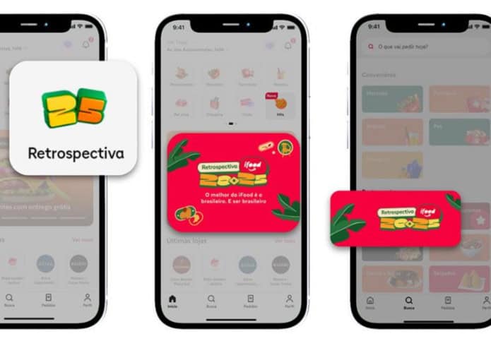 Banners de retrospectiva no Ifood