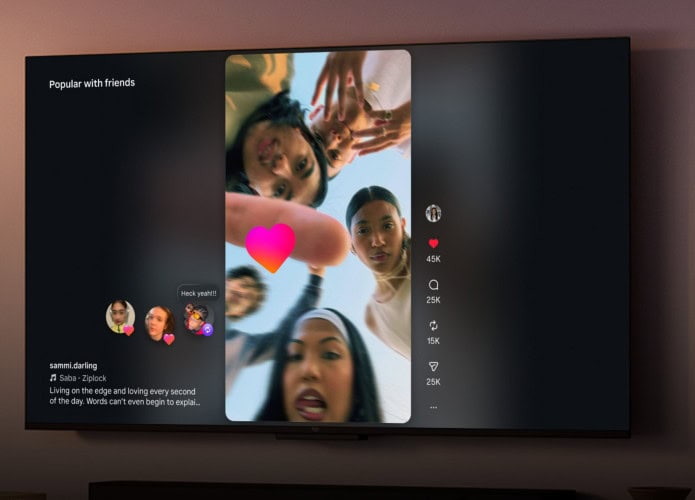 Reel do Instagram numa Amazon Fire TV