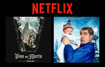 Montagem com pôsteres do filme 