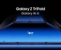 Montagem mostrando Galaxy Z TriFold da Samsung