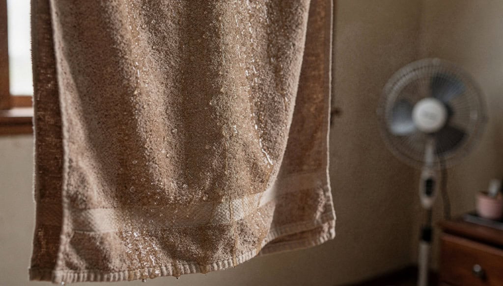 Por que os japoneses penduram toalhas molhadas no quarto no verão?